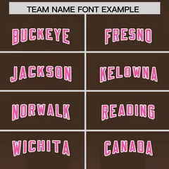 Brown Pink Gradient Vertical Stripe Team Football Jersey 3