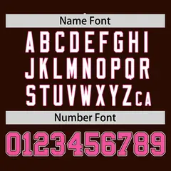 Brown Pink Half Stripe Authentic Baseball Jersey 4