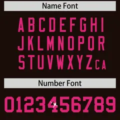 Brown Pink Sequin Lettering Moisture-Wicking Football Jersey 4
