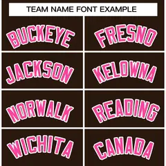 Brown Pink-White Classic Varsity Full-Snap Letterman Jacket 3