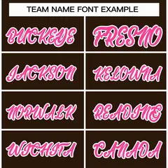 Brown Pink-White Classic Varsity Full-Snap Letterman Jacket 3