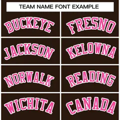 Brown Pink-White Classic Varsity Full-Snap Letterman Jacket 3