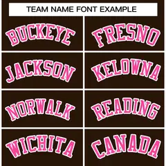 Brown Pink-White Classic Varsity Full-Snap Letterman Jacket 5