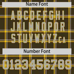 Brown Plaid Authentic Baseball Jersey 4