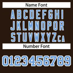 Brown Powder Blue-White Varsity Full-Snap Letterman Jacket 4