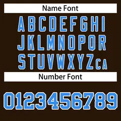 Brown Powder Blue-White Varsity Full-Snap Letterman Jacket 6