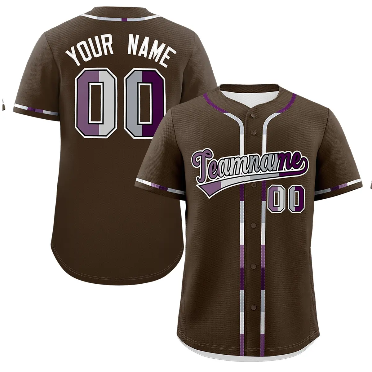Brown Pride Month Classic Style Genderless Baseball Jersey