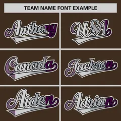 Brown Purple Classic Pride Month Genderless Baseball Jersey 3