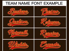 Brown Red-Gold Classic Style Hockey Jersey 3