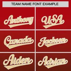 Brown Red Gradient Full-Snap Varsity Letterman Jacket 3