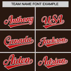 Brown Red Grid Blur Pattern Baseball Jersey 3