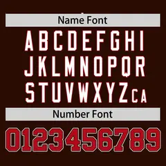 Brown Red Half Stripe Authentic Baseball Jersey 4