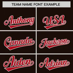 Brown Red Lace-Up Neck Hockey Hoodie Classic Style 3