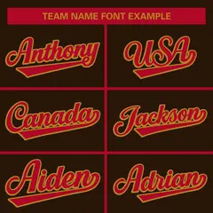 Brown Red-Old Gold Raglan Sleeves Full-Snap Letterman Jacket 5