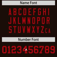 Brown Red Sequin Lettering Moisture-Wicking Football Jersey 4