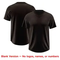 Brown Red Sequin Lettering Moisture-Wicking Football Jersey 7