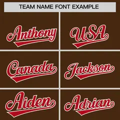 Brown Red Stripe Animals Graffiti Raglan Baseball Jersey 3