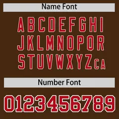 Brown Red Stripe Animals Graffiti Raglan Baseball Jersey 4