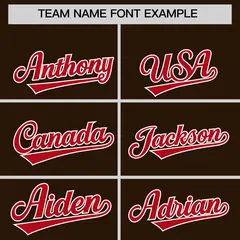Brown Red Varsity Letterman Hoodie Jacket Raglan Three Stripes 5