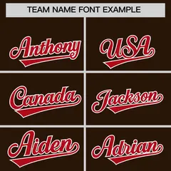 Brown Red Varsity Letterman Shoulder Color Block Jacket Hoodie 5