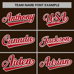 Brown Red-White Classic Varsity Full-Snap Letterman Jacket 5