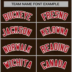 Brown Red-White Classic Varsity Full-Snap Letterman Jacket 5