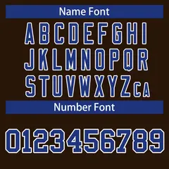 Brown Royal-White Classic Style Hockey Jersey 4