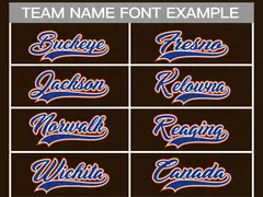 Brown Royal White-Orange Classic Hockey Jersey 3