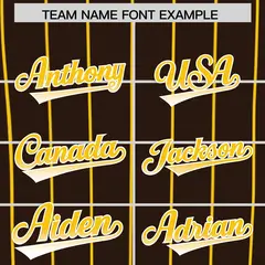 Brown San Diego City Silhouette Baseball Jersey 3