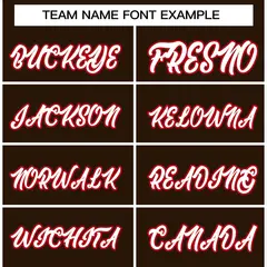 Brown White-Red Classic Varsity Full-Snap Letterman Jacket 5