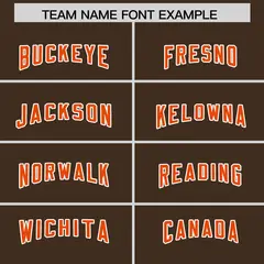 Brown White Retro Sleeve Line Authentic Football Jersey 3
