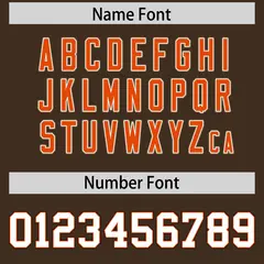 Brown White Retro Sleeve Line Authentic Football Jersey 4