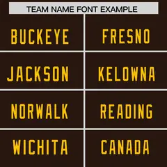 Brown Yellow Square Neckline Football Jersey 3