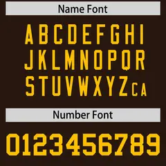 Brown Yellow Square Neckline Football Jersey 4