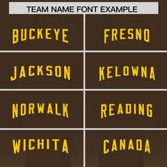Brown Yellow Vertical Stripe Gradient Team Football Jersey 3