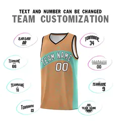 Buckskin Brown Bright Green Irregular Dot Graffiti Basketball Jersey 4