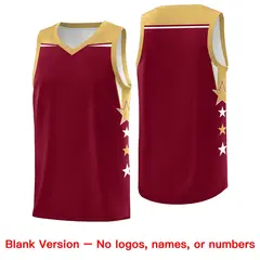 Buckskin Brown Green Two Tone Side Star Color Block Basketball Jersey 6