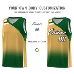 Buckskin Brown Teal Gradient Basketball Jersey 3