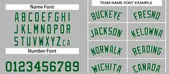 Bull Classic Sets Gray Green-White Basketball Jersey 4
