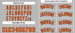 Bull Classic Sets Gray Orange-Black Basketball Jersey 4