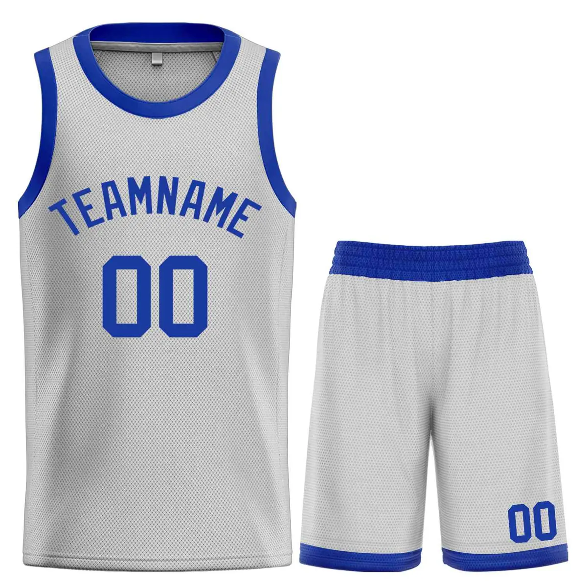 Bull Classic Sets Gray Royal Basketball Jersey
