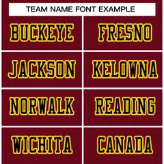 Burgundy Black-Gold Classic Authentic Football Jersey 3