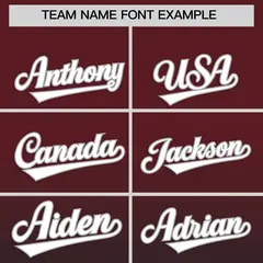 Burgundy Black Gradient Authentic Fashion Baseball Jersey 3