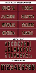 Burgundy Black-Khaki Classic Mesh Authentic Football Jersey 3