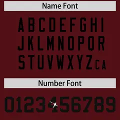 Burgundy Black Sequin Lettering Breathable Football Jersey 4