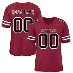 Burgundy Black-White Classic Style Authentic Football Jersey 1