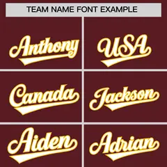 Burgundy Classic Style Authentic Baseball Jersey 3