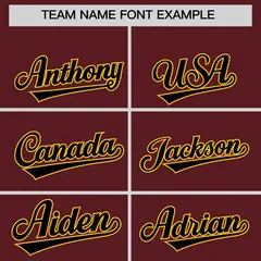 Burgundy Classic Style Authentic Baseball Jersey 3