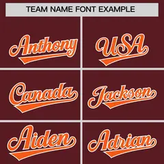 Burgundy Classic Style Authentic Baseball Jersey 3