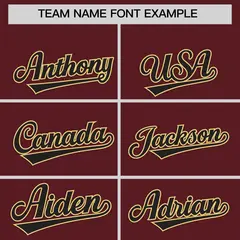 Burgundy Classic Style Authentic Baseball Jersey 3